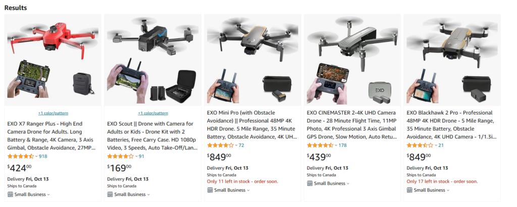 EXO Drones Amazon